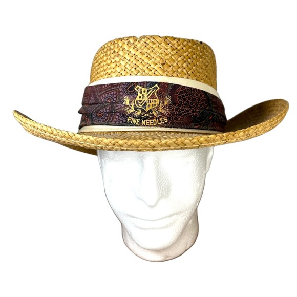 Kangol Design Pine Needles Straw Hat One Size - Picture 1 of 9